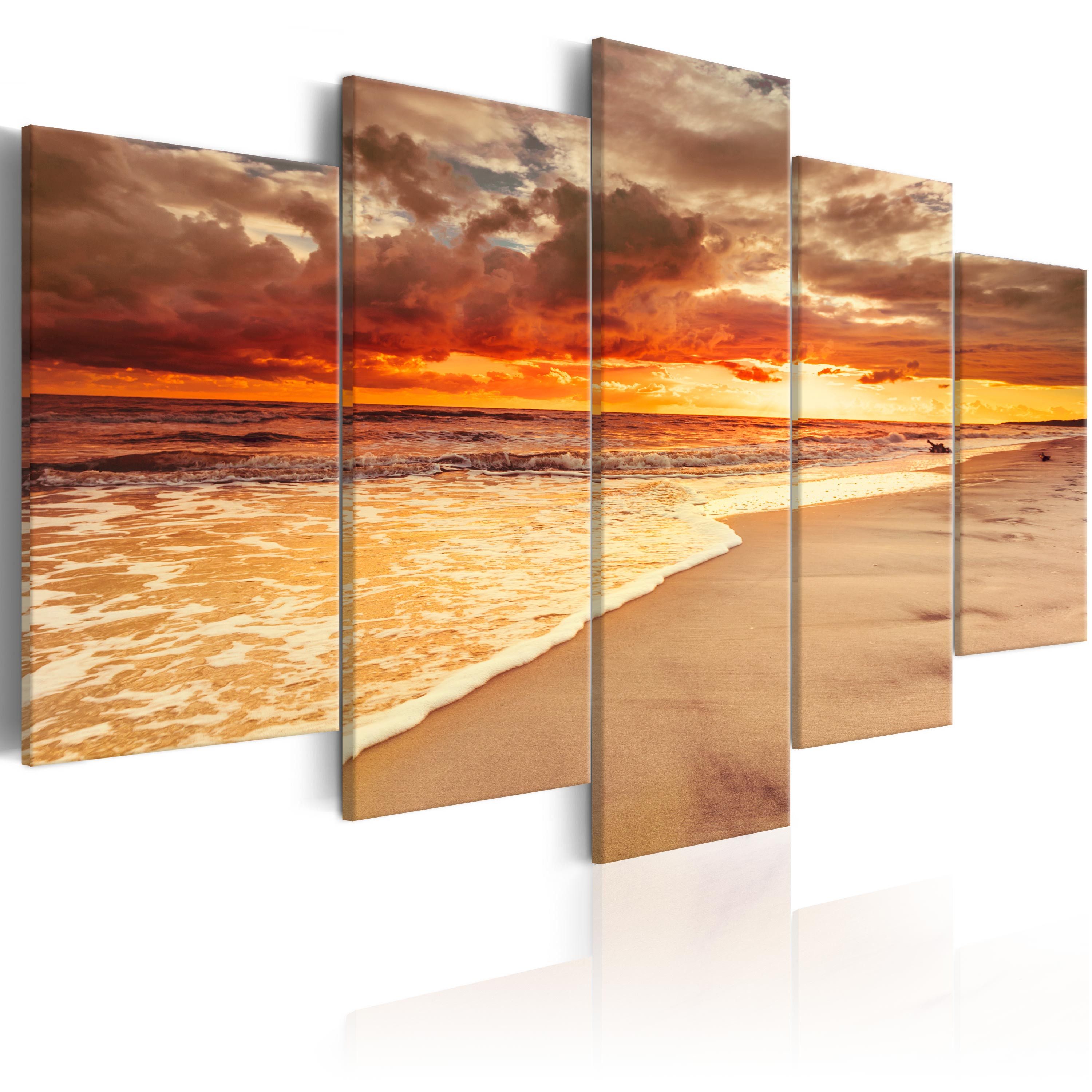 Artgeist Wandbild Sea: Beautiful Sunset