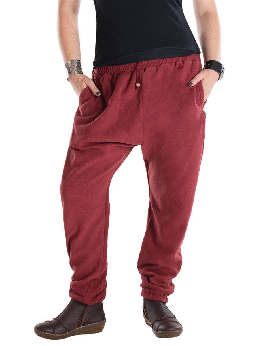 Vishes Fleecehose Warme Thermo Haremshose aus Fleece mit Tasche Recycling Fleece