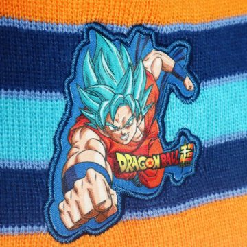 Dragon Ball Jerseymütze Anime Dragon Ball Goku Jungen Wintermütze plus Handschuhe 54/56