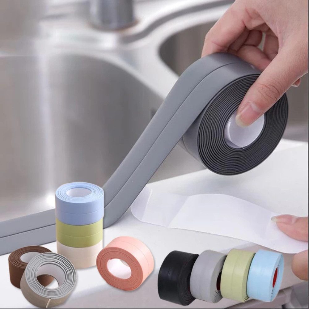 Blusmart Dichtungsband Dichtungsband für Küche und Bad, (Selbstklebend Abdichtungsband Wasserdicht, 0,38m*3,2m), Für Küche und Bad zum Abdichten von Wannen, Waschbecken