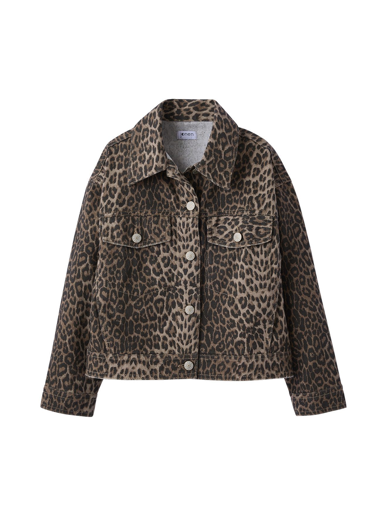 jonen Blouson Mädchen Oversized-Jacke mit Leoprint