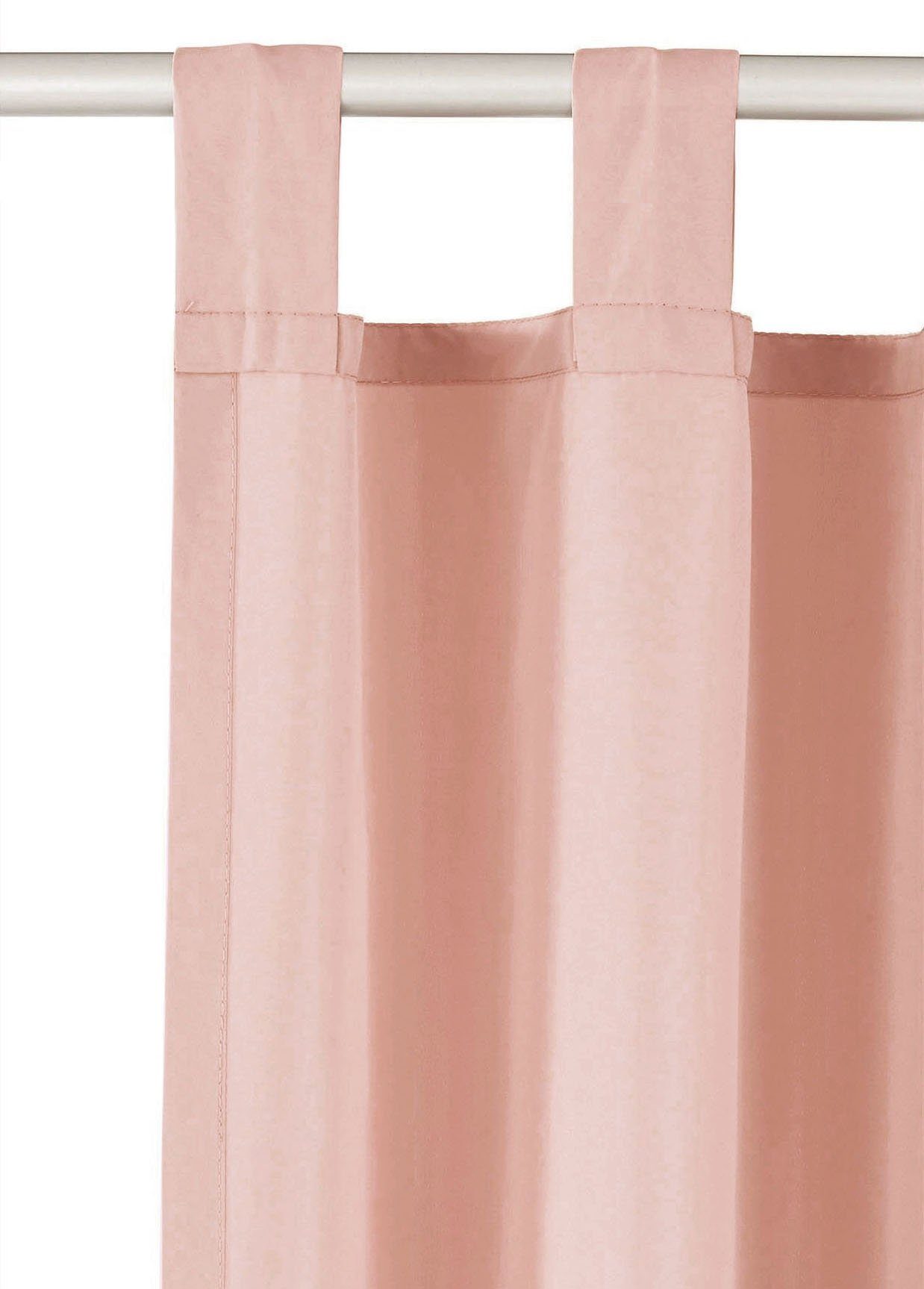 OTTO home Vorhang Raja mit Schlaufen, 2er Pack, blickdicht, Topseller (2 St), Schlaufen, blickdicht, Polyester, 2er-Set, Bestseller, einfarbig, modern, pflegele – Bild 5 von 5