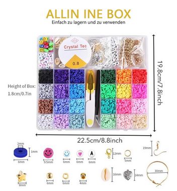 BOTC Schmuckset DIY-Schmuckarmband-Set-550-teiliges Charm (Kette und Anhänger Set 5500 Stk), Sprankelende Sieraden Maken Pakket - Kralen Set Creative Kit