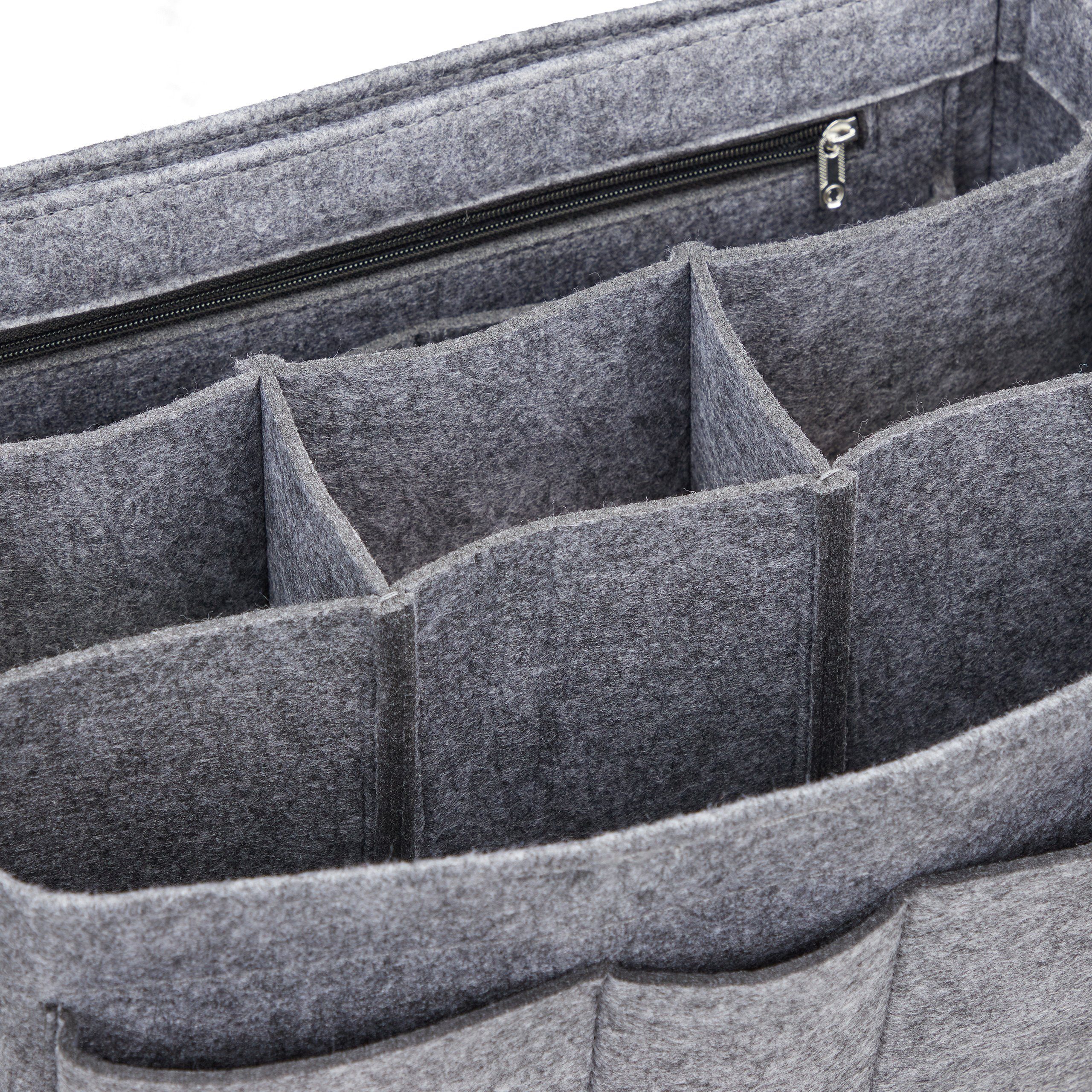 relaxdays Handtasche Taschenorganizer Handtasche Filz, S