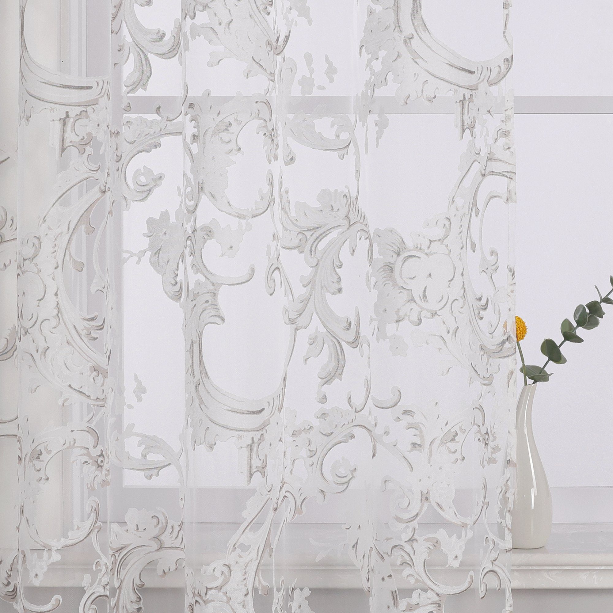 Joyswahl Gardine (1 St), Ösen, transparent, wohnzimmer modern, voile, mit R günstig online kaufen