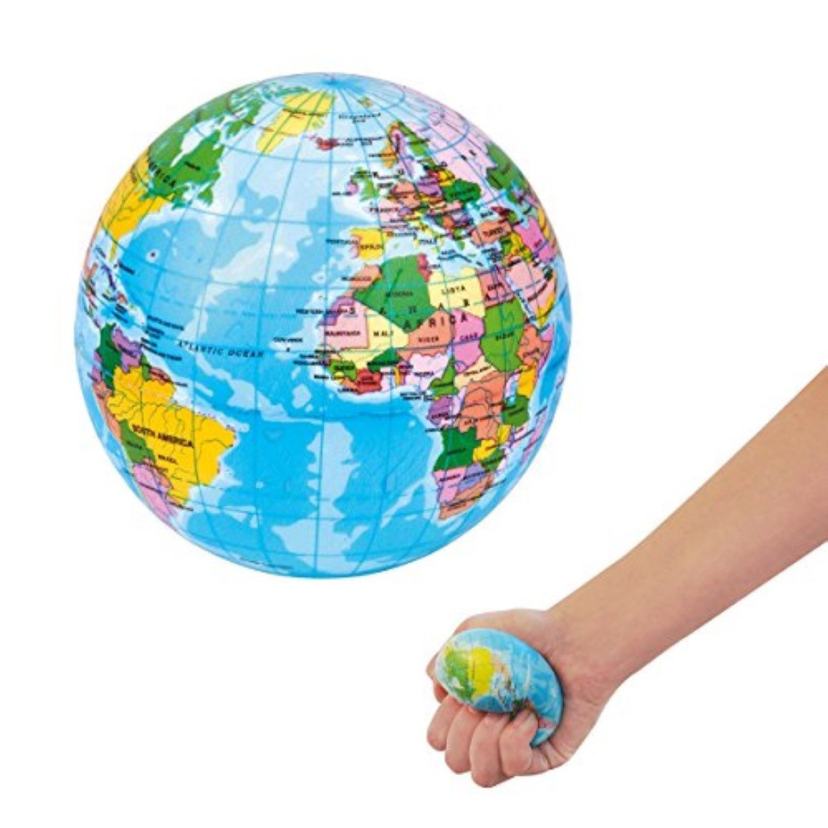 Massageball Fernweh Anti Stressball Globus Lern & Stressball Squeeze Ball Knetball