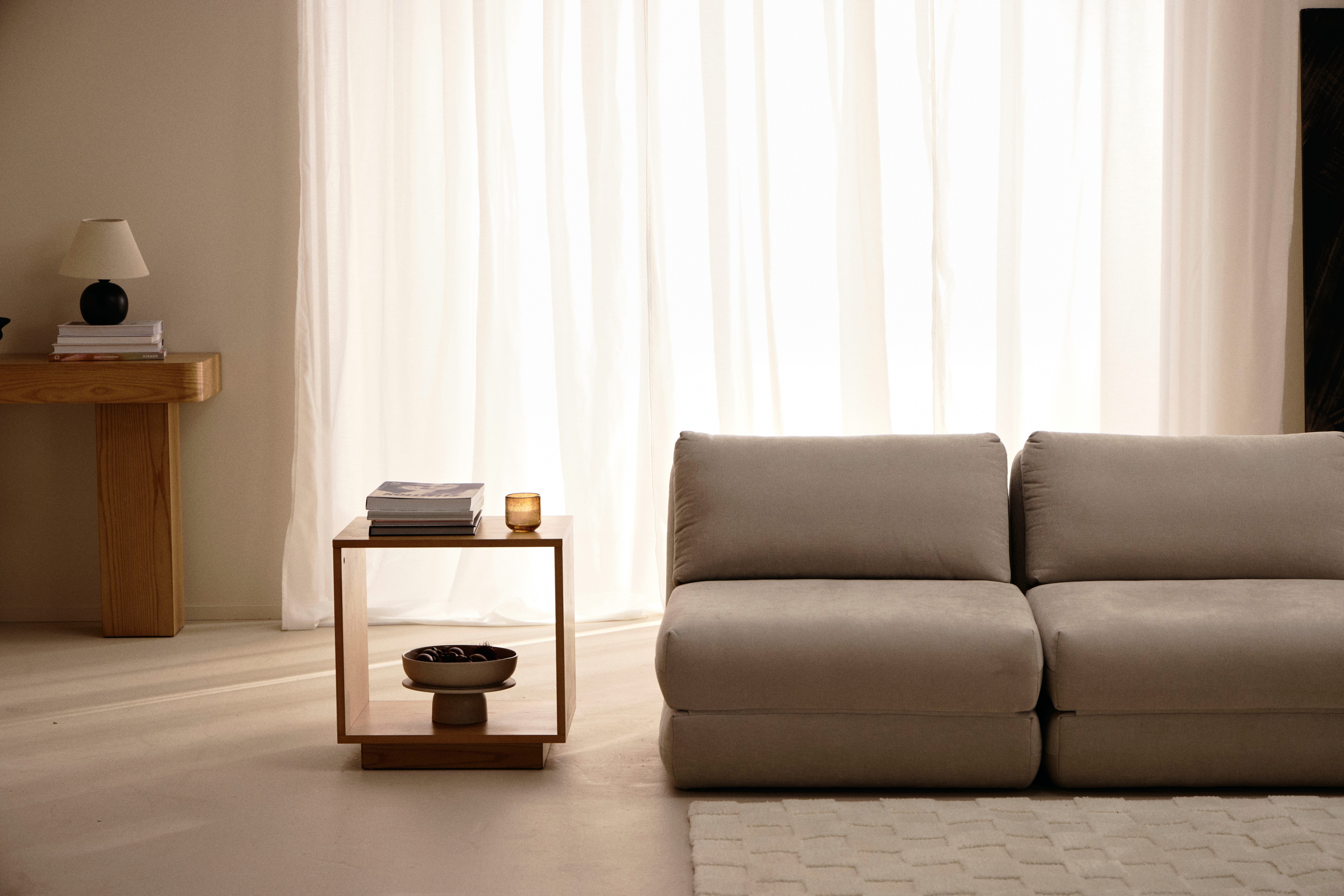 LeGer Home by Lena Gercke Beistelltisch Grelia, Minimalistischer Würfel, klare Linien, vielseitig einsetzbar, B 50 cm – Bild 3 von 5