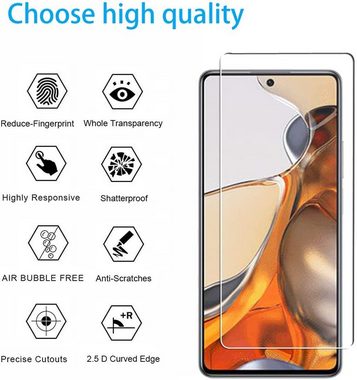 MSM Schutzfolie 2X Schutzglas für Xiaomi 11T / 11T Pro 5G Display Panzerfolie Full 9H