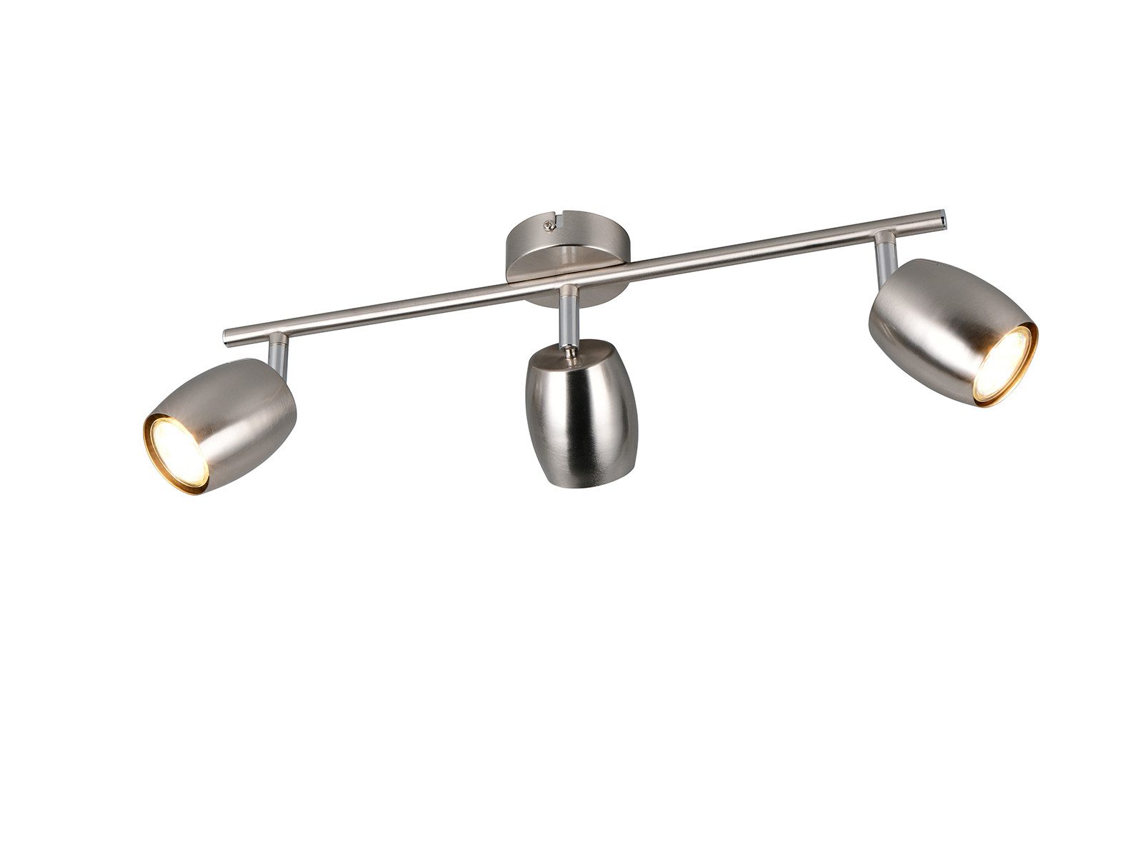 Reality Leuchten LED Deckenstrahler, Dimmfunktion, LED wechselbar, Warmweiß, Innen Strahler mit 3 schwenkbaren Spots für die Decke, Breite 47,5cm