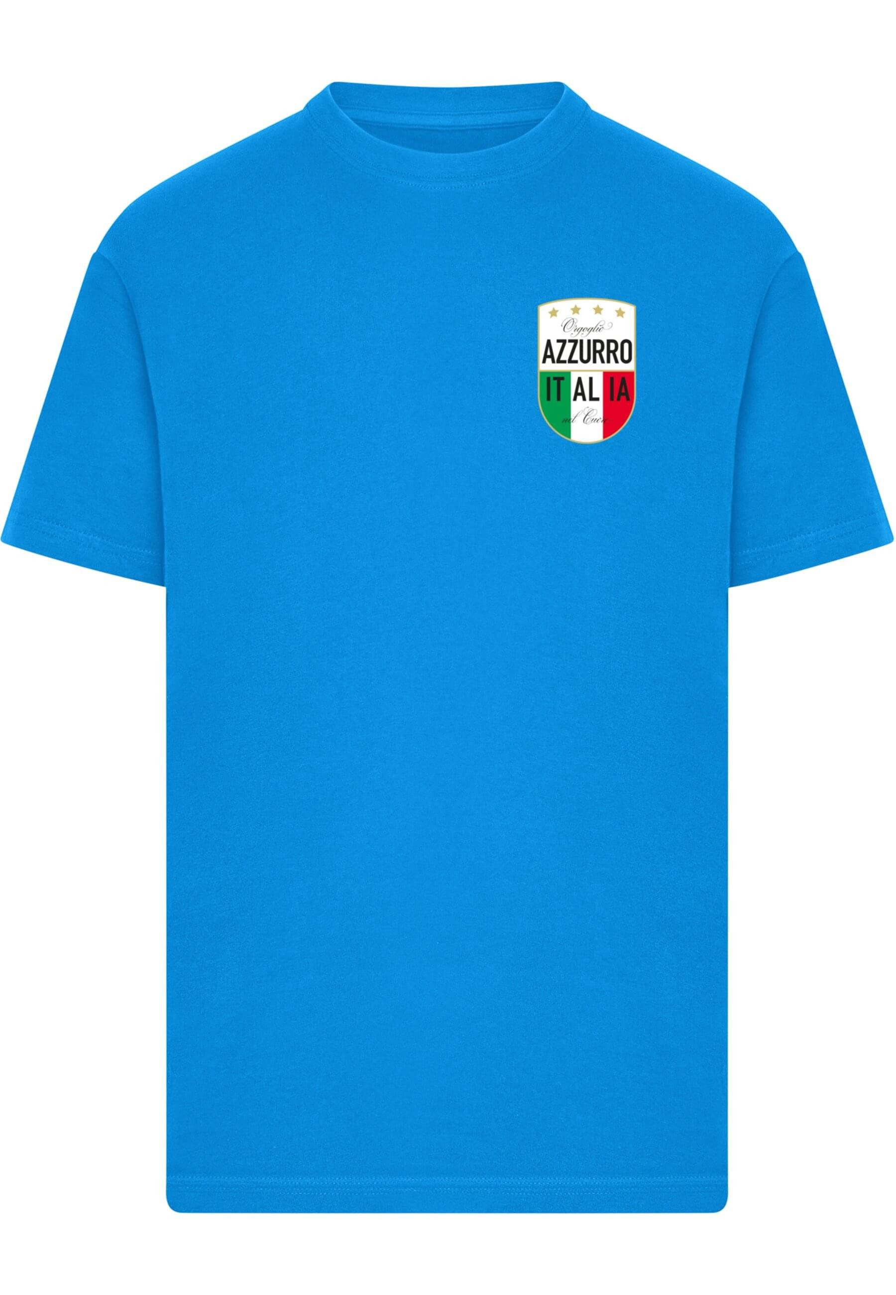 MisterTee T-Shirt MisterTee Azurro Italia Crest günstig online kaufen