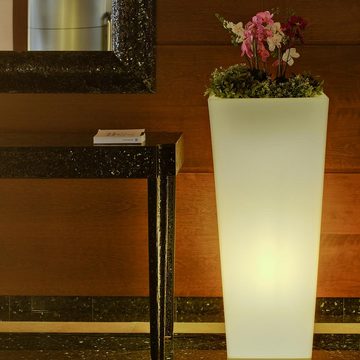 Licht-Trend Dekolicht LED Solar-Topf Melisa mit Akku mit Fernbedienung Weiß, RGB & Warmweiß - Kaltweiß