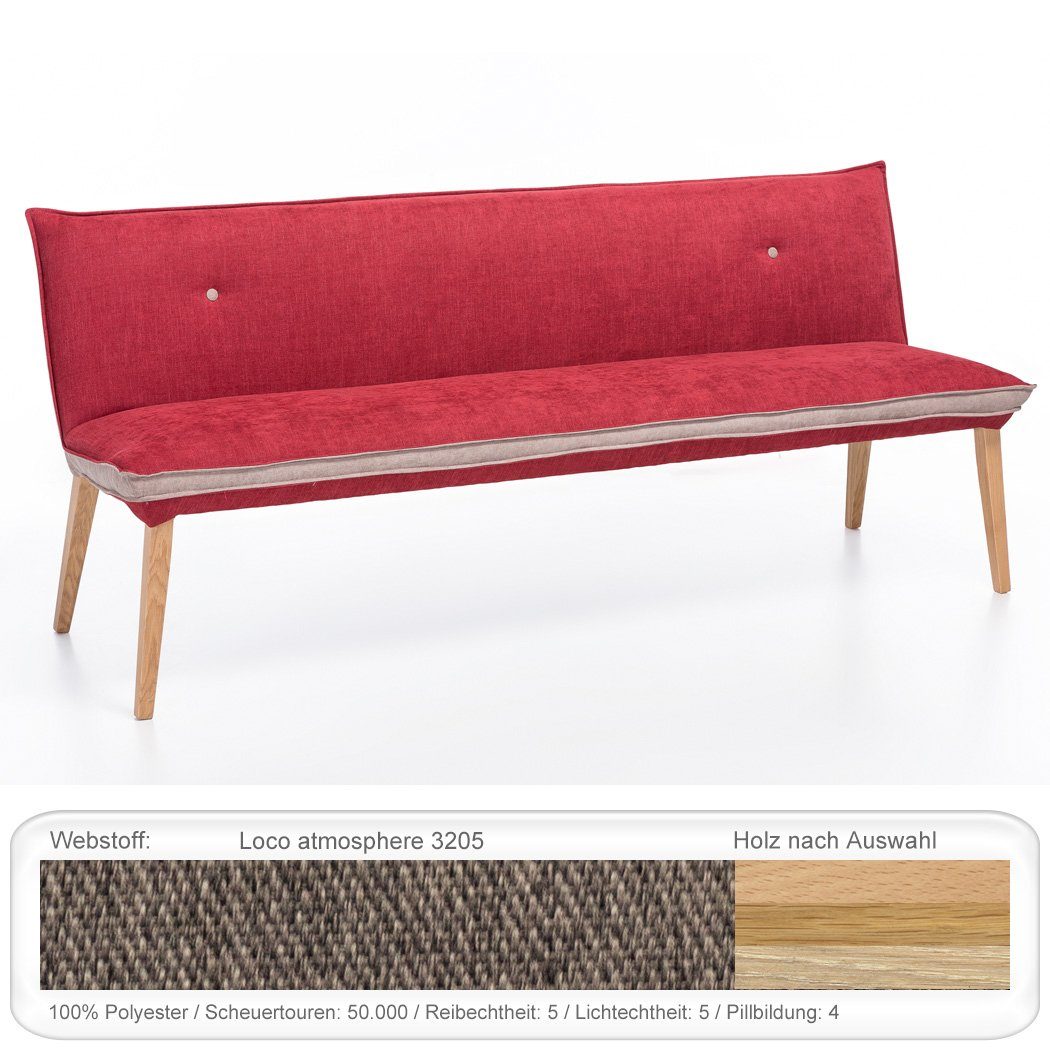 expendio Sitzbank Gerit 1, Buche natur lackiert, Loco atmosphere 3205 160x86x67 cm aus Massivholz | Sitzbänke
