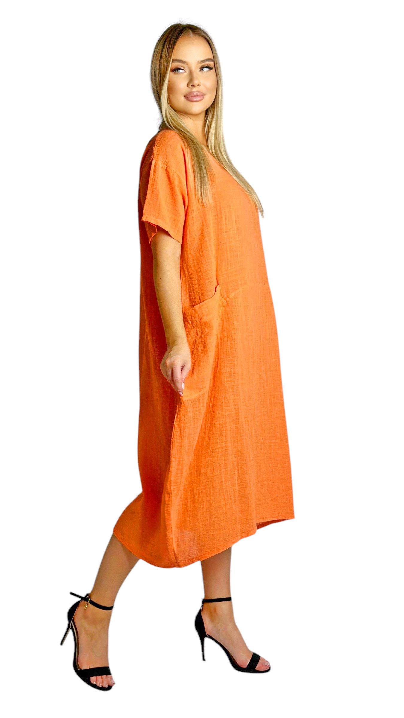 Mississhop Sommerkleid Leicht und Lebendig – 100 % Baumwollkleid M.387