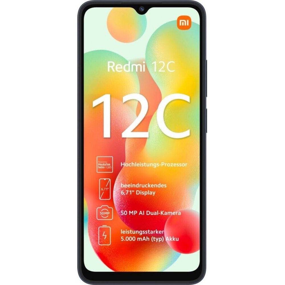 Xiaomi Redmi 12C 64 GB / 3 GB - Smartphone - graphite gray Smartphone (6,6 Zoll)