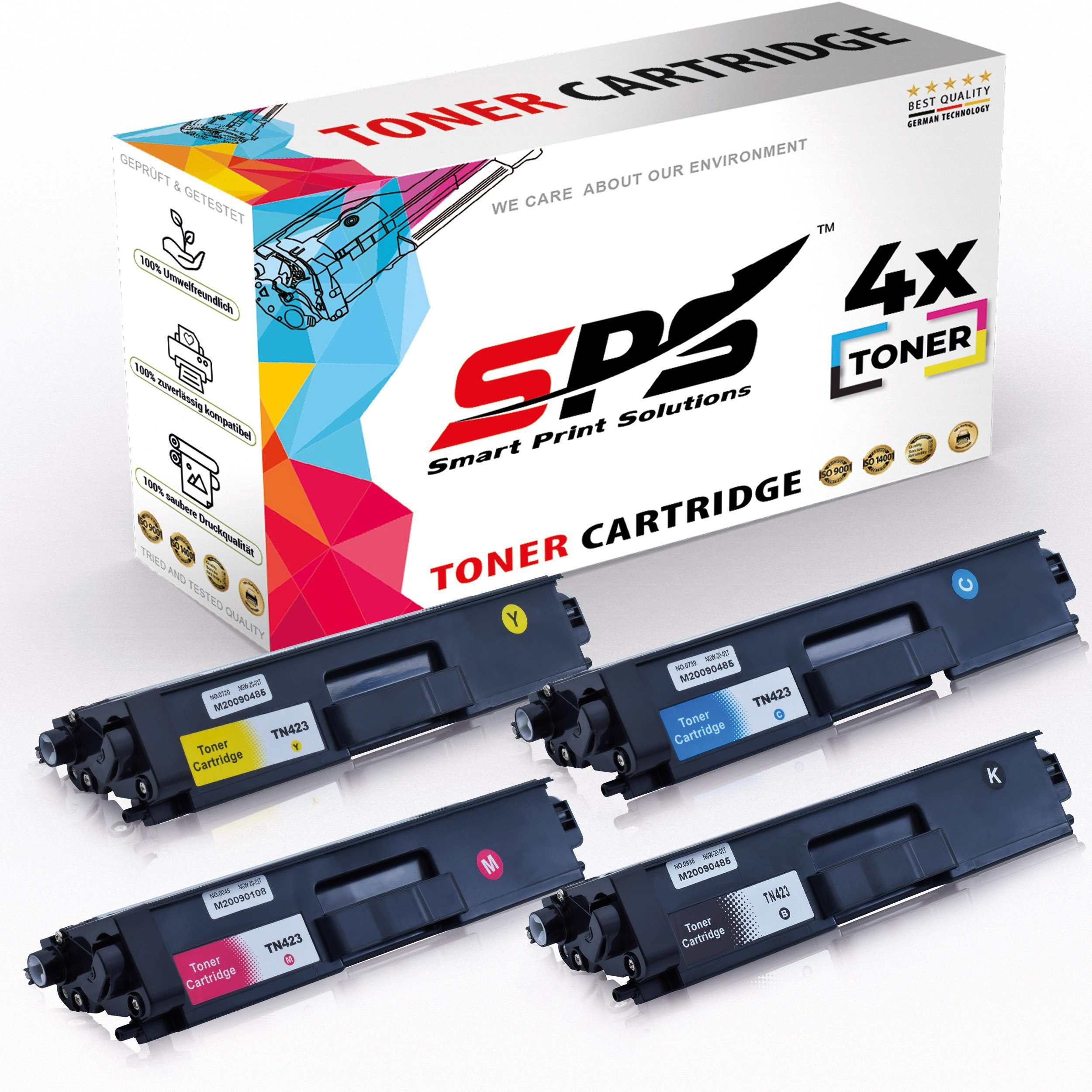 SPS Tonerkartusche Kompatibel TN-423BK (4er Brother für Pack) TN-423C, HL-L8260OW