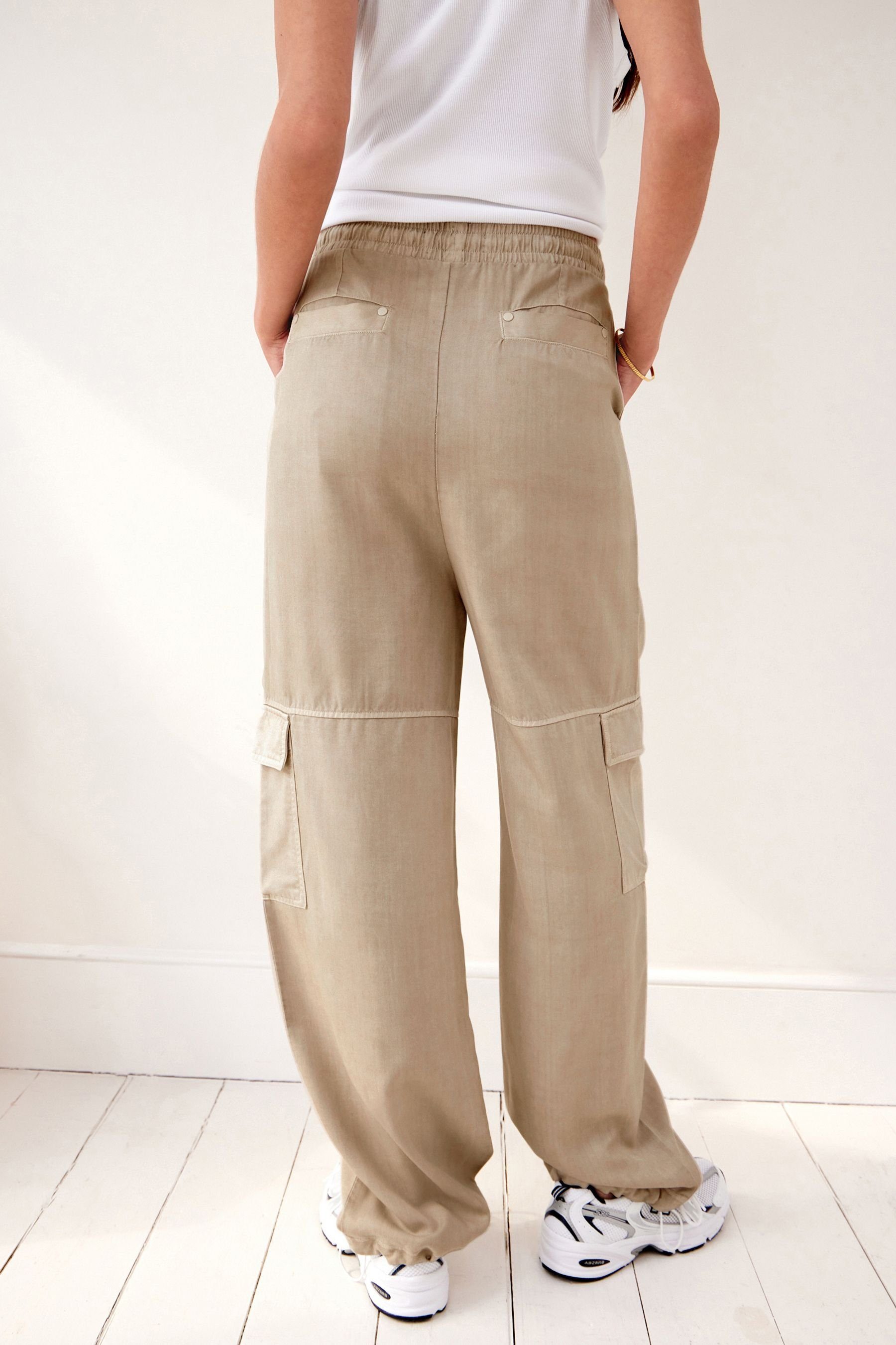 Combat-Cargohose (1-tlg) Loungehose Stone Next