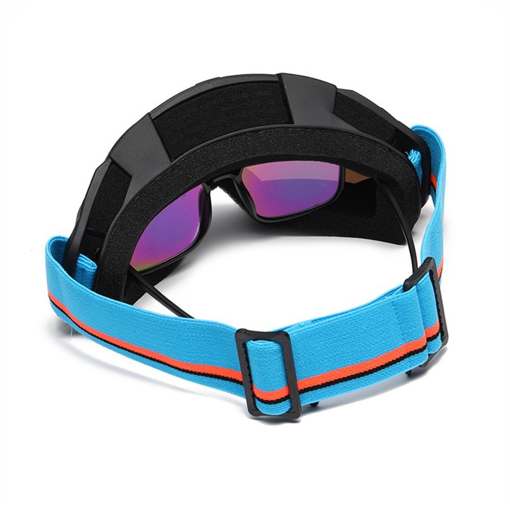 Goggles Sport Skibrille Anti-Fog Mountaineer Blau Skibrille Rouemi Erwachsene, Snow für