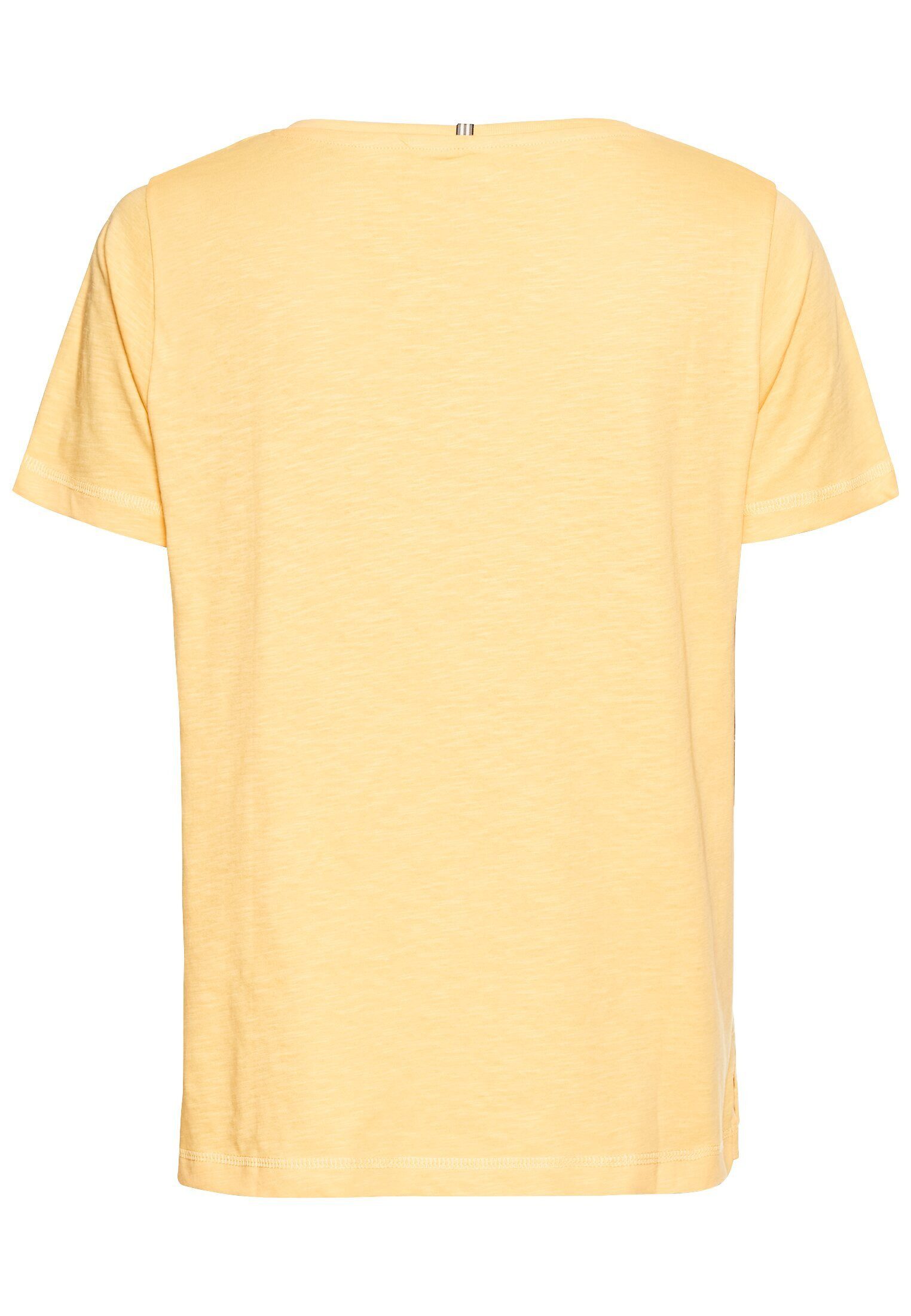 camel active T-Shirt aus reiner Baumwolle Kurzarm V-Ausschnitt günstig online kaufen