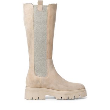 Tamaris Tamaris Lederstiefel Cream Suede Stiefel Echtes Leder