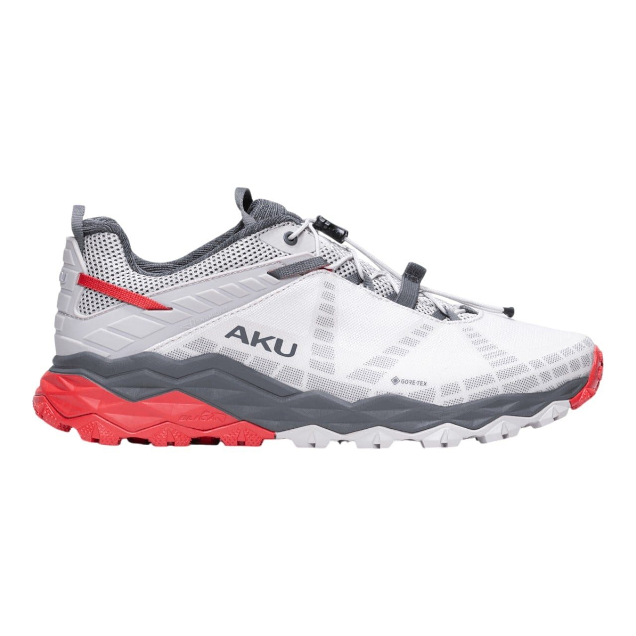 AKU Flyrock GTX (wasserdicht) hellgrau/rot Herren Wanderschuh
