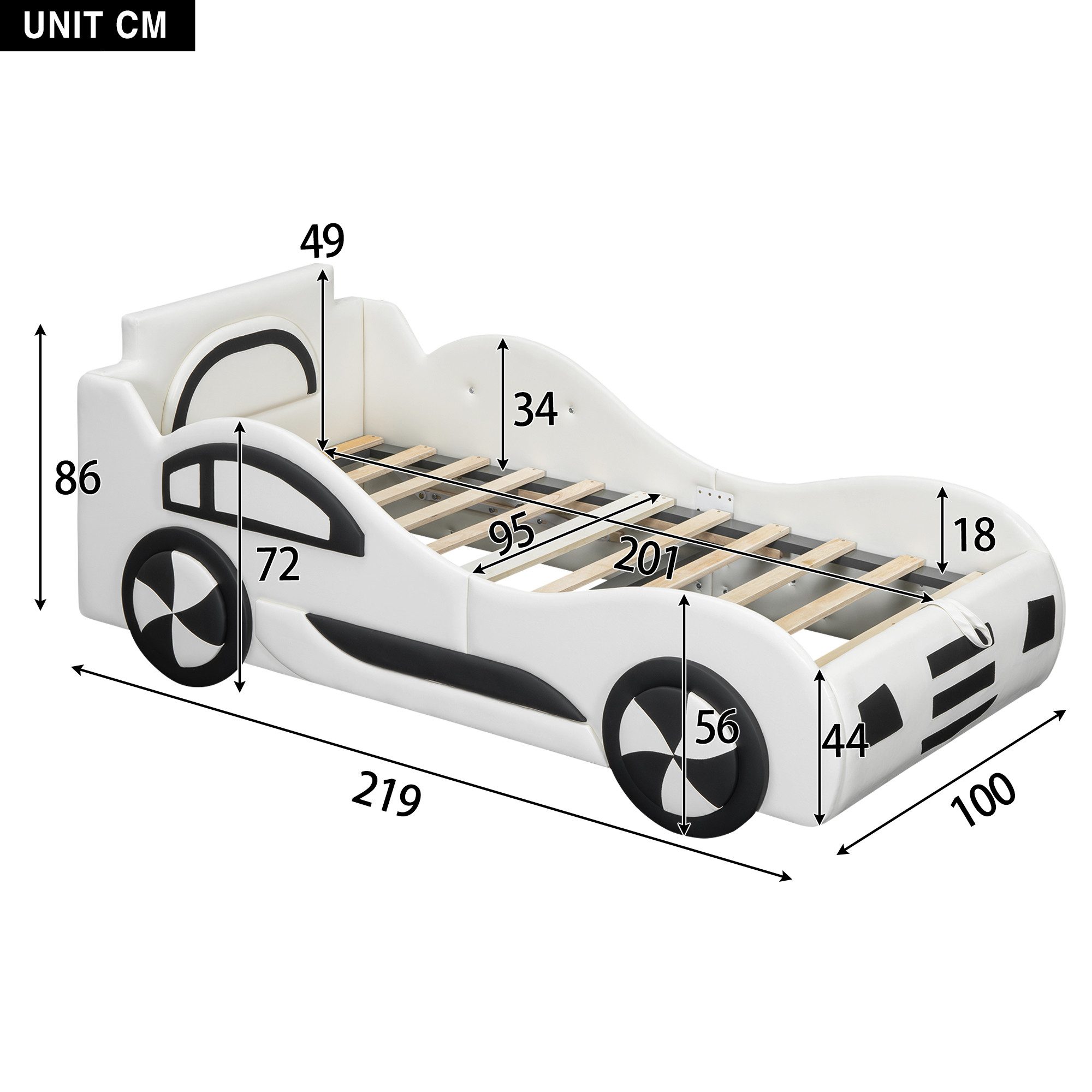 TavilaEcon Autobett Autobett Flachbett mit Unterbettstauraum, günstig online kaufen