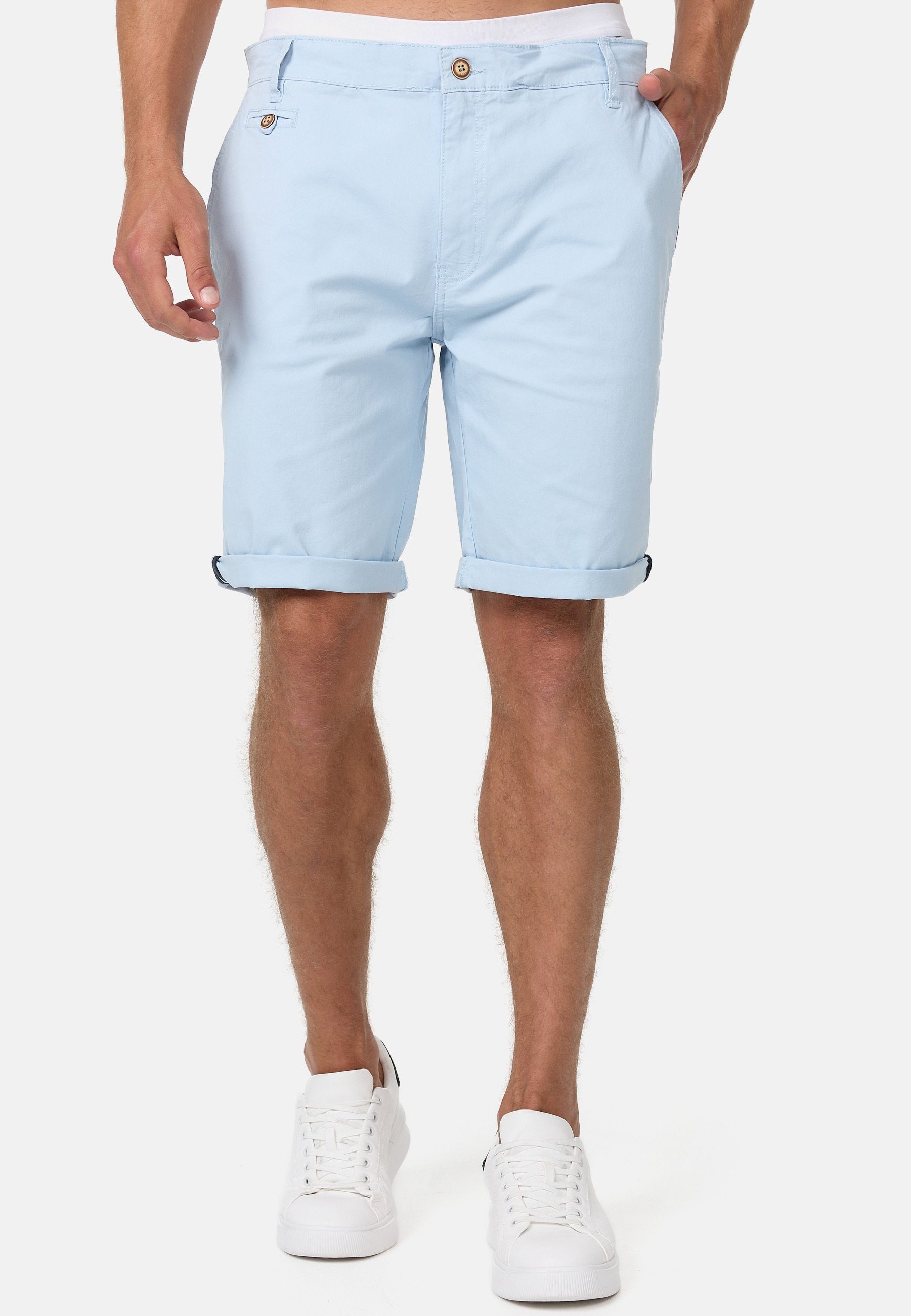 Indicode Chinoshorts Herren Creel Chino Shorts Herrenshorts aus elastischer günstig online kaufen