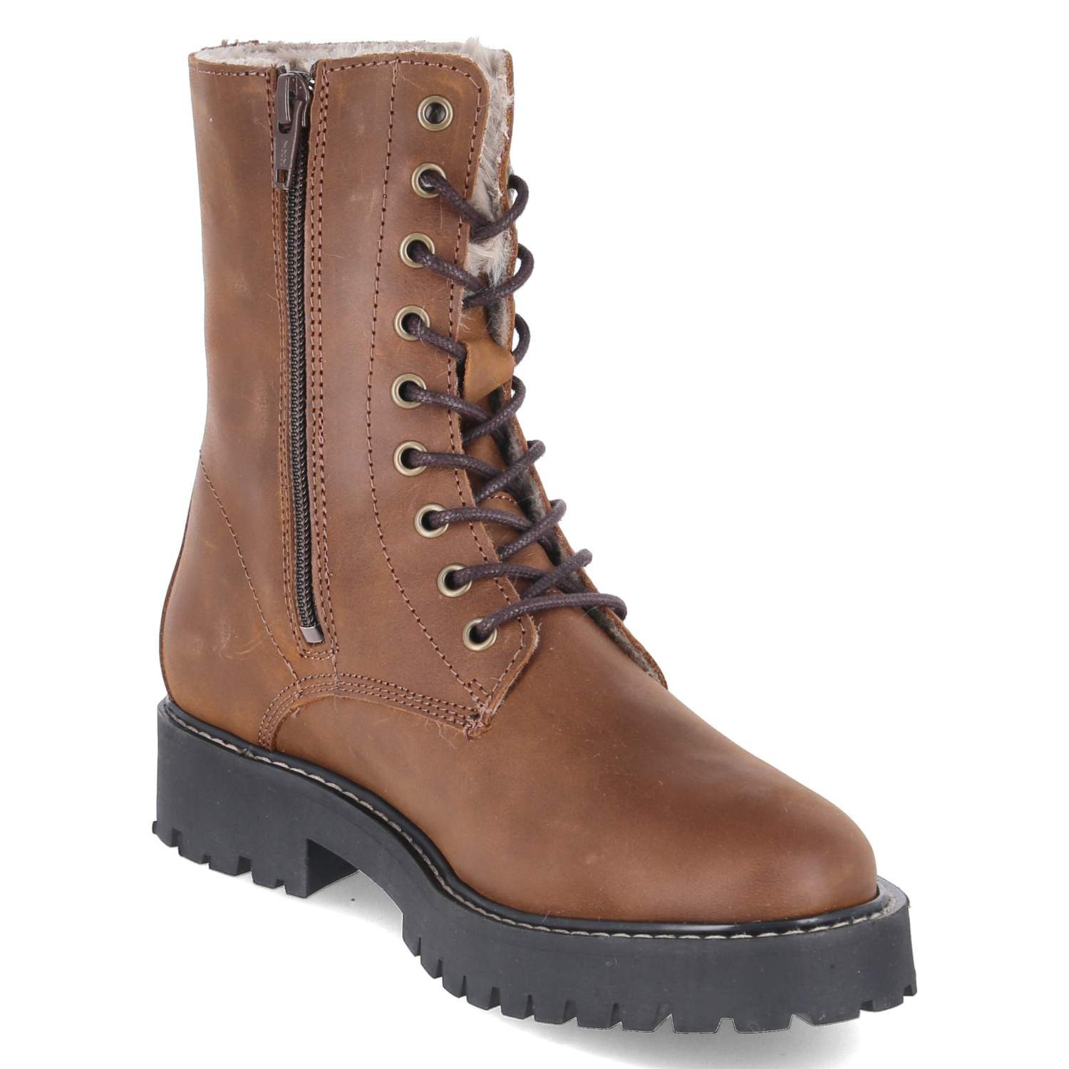 Fräulein Frida Fräulein Frida F-8550 Olivia Tabaco Damen Rauleder brown Winterstiefel