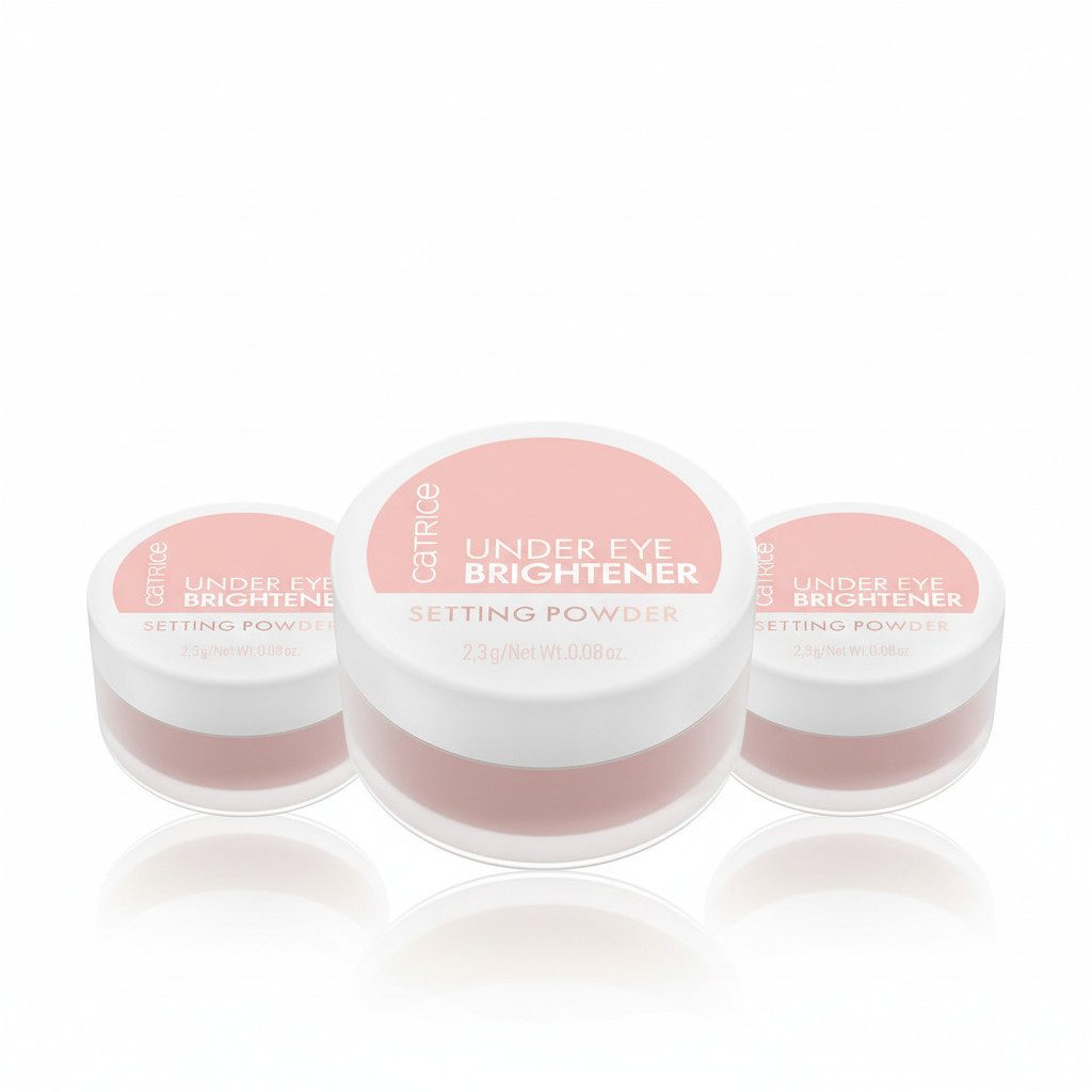 Catrice Puder UNDER EYE BRIGHTENER SETTING POWDER, 3-tlg., Loses Puder, frisches und strahlendes Finish, pflegt die Haut.