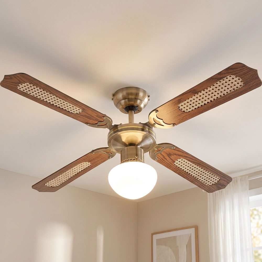 etc-shop Deckenventilator, Deckenventilator Deckenlampe LED Flügel wendbar Sommer Wintermodus