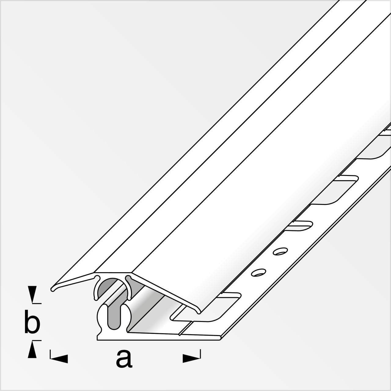 alfer Übergangsprofil alfer Niveauausgleichs-Profil 1 m, 31 x 7 mm