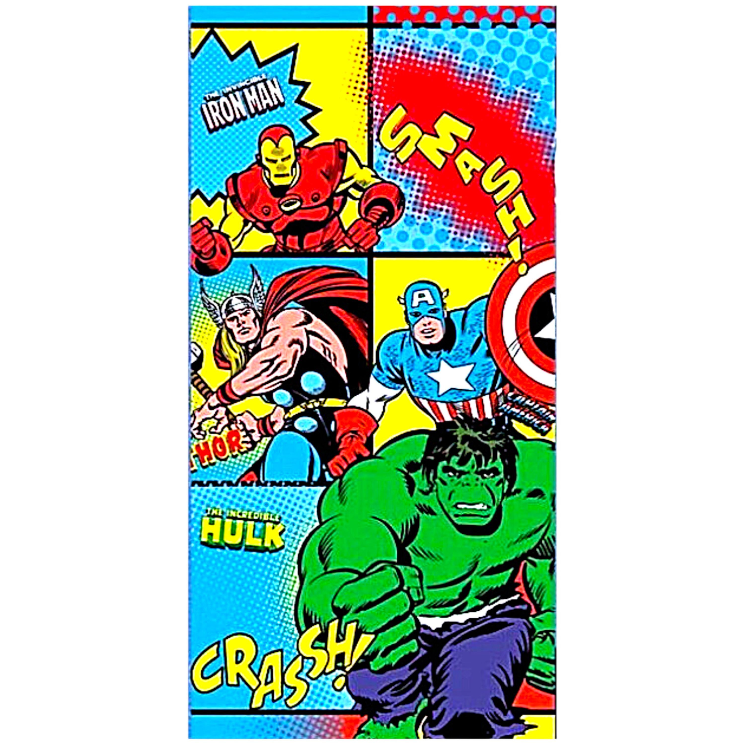 The AVENGERS Badetuch Marvel Comics, Baumwolle, Strandtuch 70 x 140 cm
