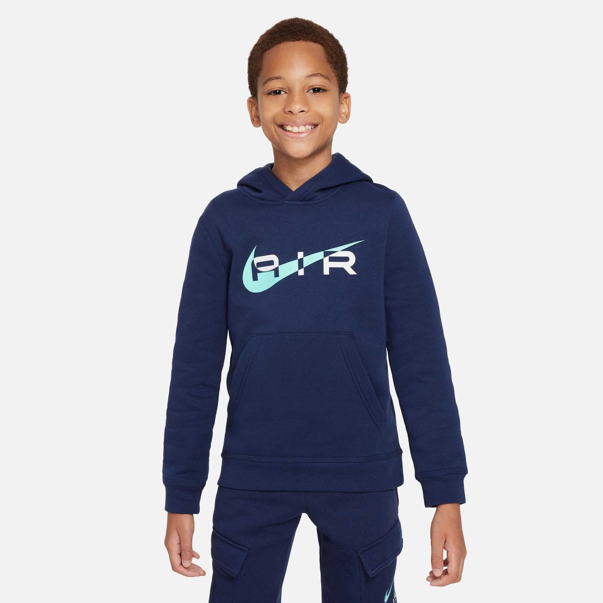 Nike Sportswear Kapuzensweatshirt NSW N AIR PO HOODY FLC BB - für Kinder MIDNIGHT NAVY