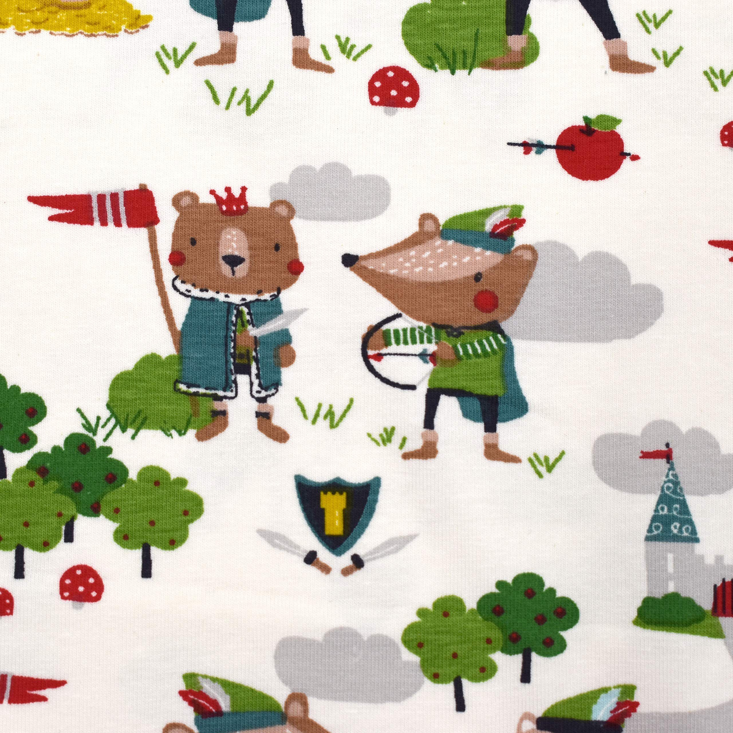 MAGAM-Stoffe Stoff "Robin Wood", Kinder Jersey ÖKO-TEX Meterware ab 50cm