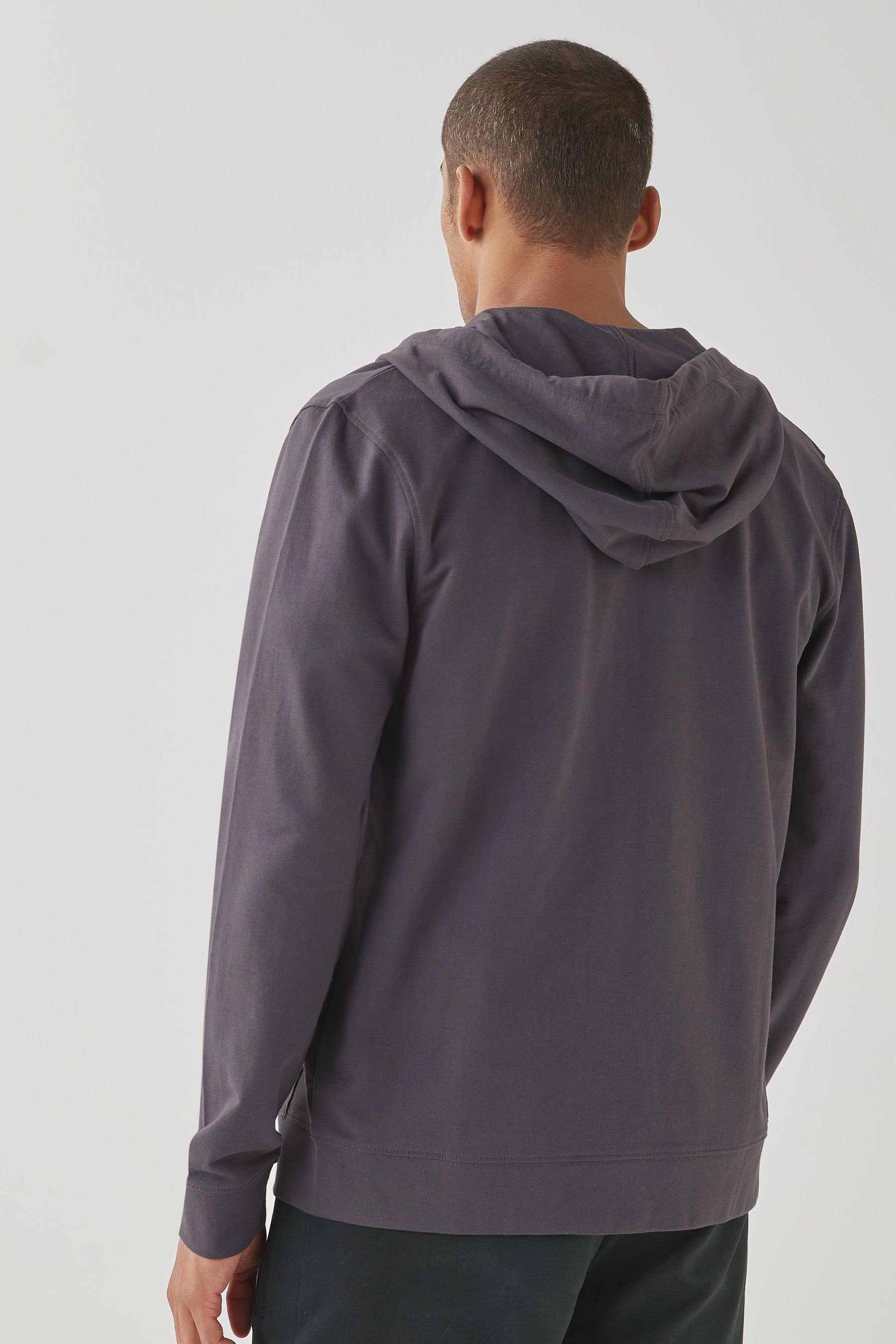 Next Kapuzensweatshirt Leichte Velours-Kapuzenjacke mit Reißverschluss (1-t günstig online kaufen