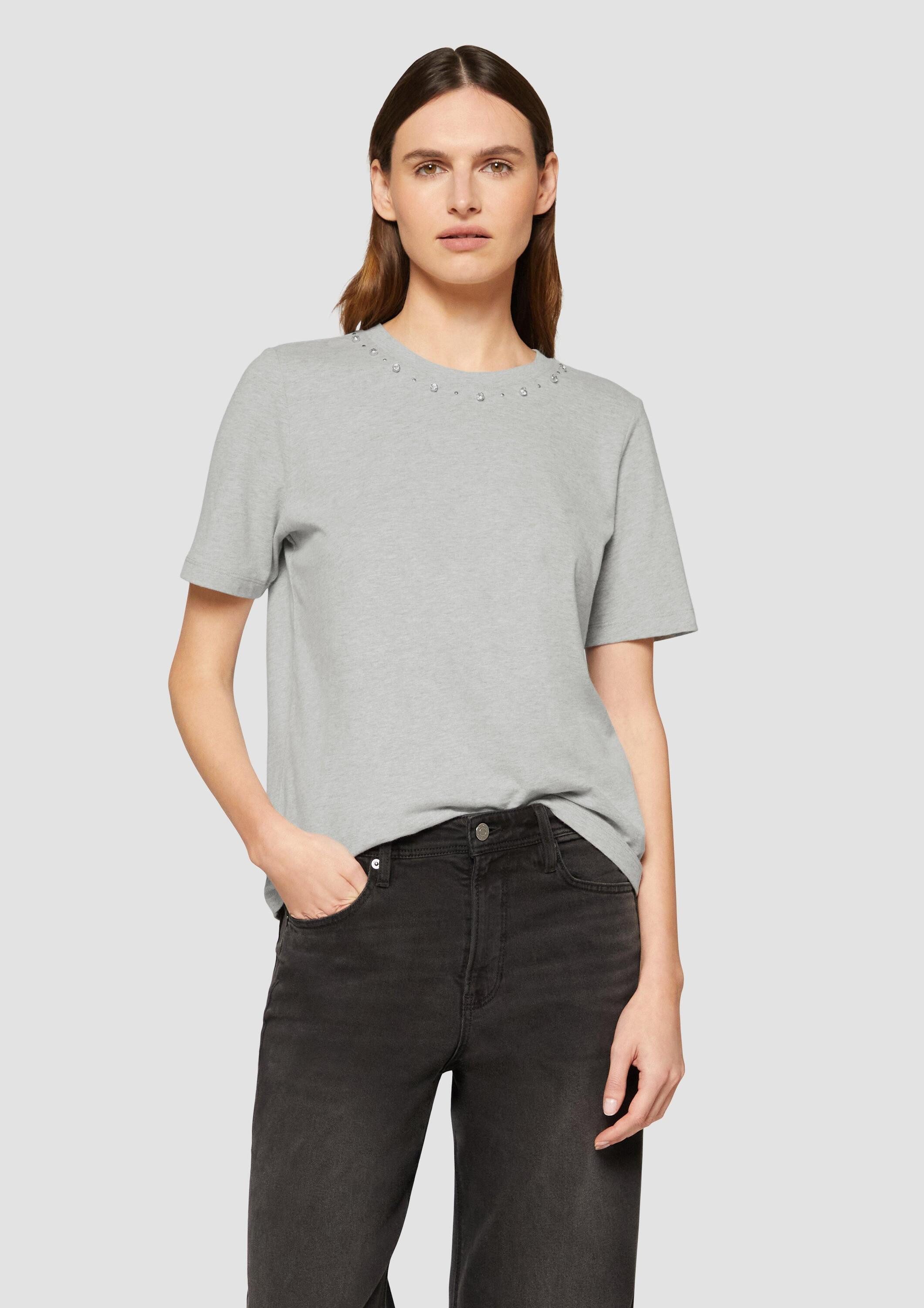 s.Oliver Kurzarmshirt T-Shirt T-Shirt aus Baumwolle günstig online kaufen