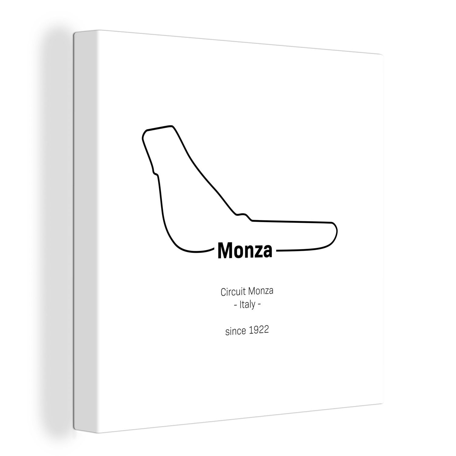 OneMillionCanvasses® Leinwandbild Monza - Formel 1 - Rennstrecke, (1 St), Leinwand Bilder für Wohnzimmer Schlafzimmer