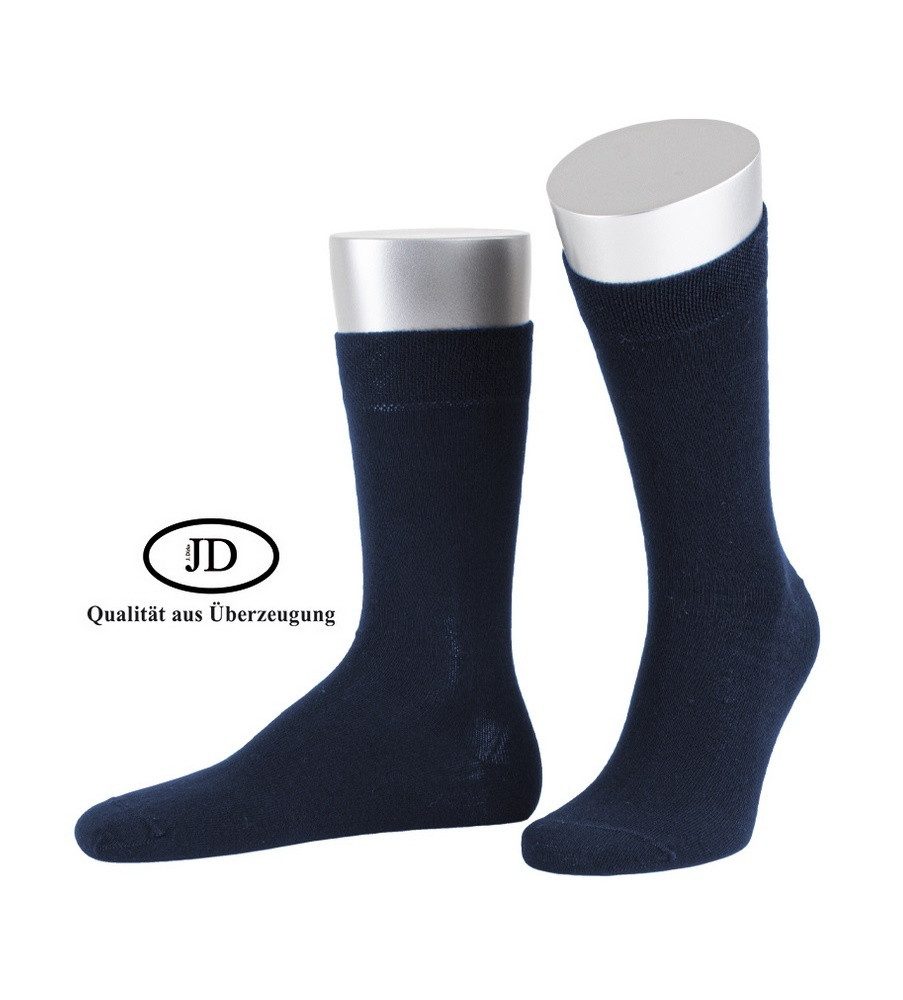 JD Носки Tagessocke Crew Basic Line marineblau - 1 Paar