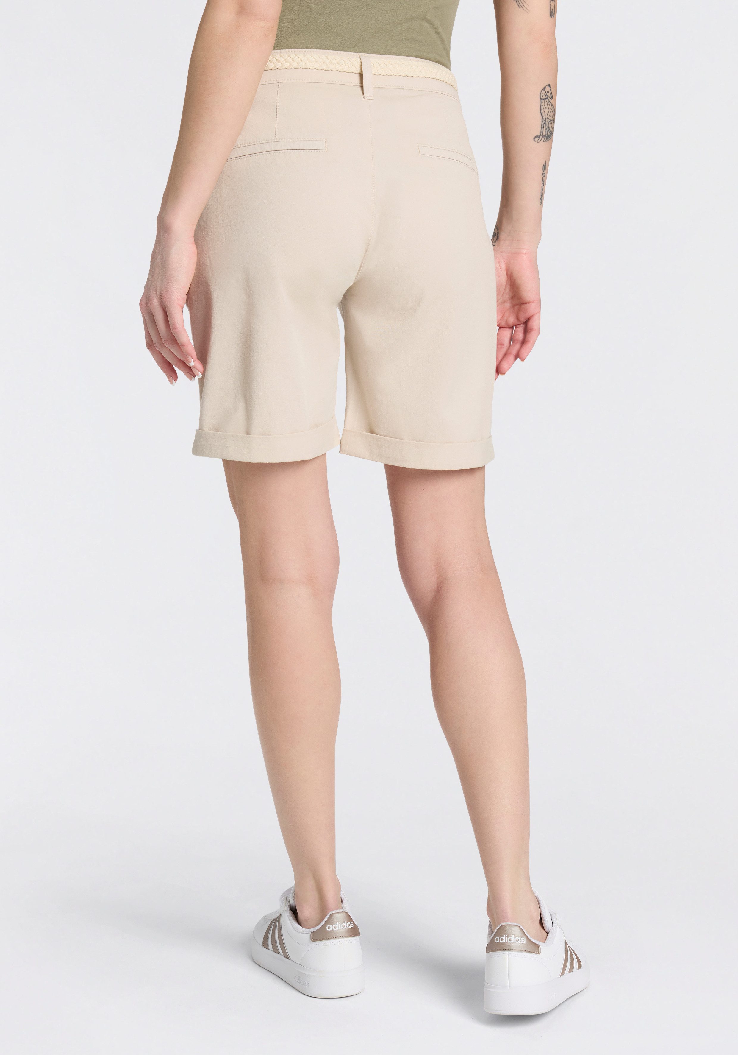 MAC Chinoshorts CHINO SHORTS belt inklusive Flecht- Gürtel – Bild 5 von 5