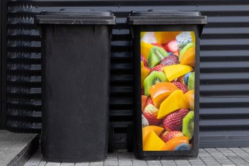 MuchoWow Wandsticker Obst - Salat - Farben (1 St), Mülleimer-aufkleber, Mülltonne, Sticker, Container, Abfalbehälter