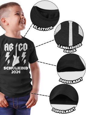 Shirtracer T-Shirt AB CD Schulkind 2024 Gitarre Einschulung Junge Schulanfang Geschenke