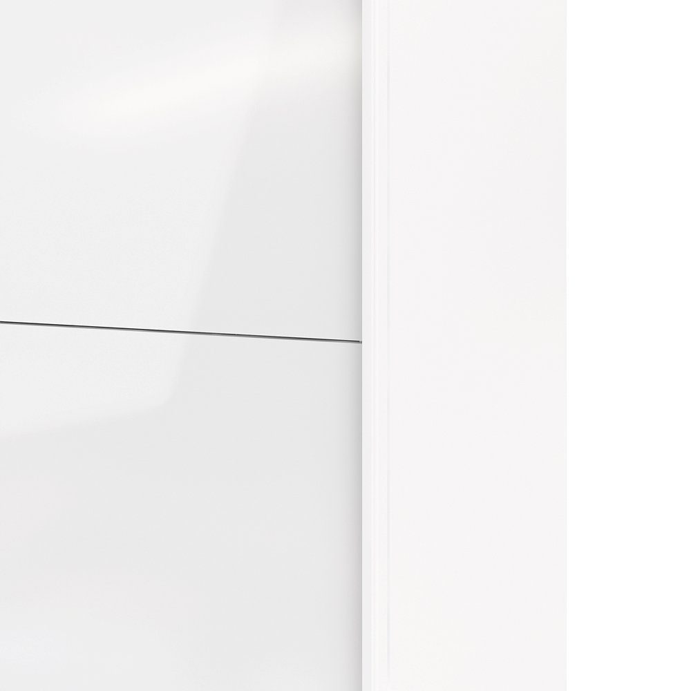 ebuy24 Kleiderschrank Firenze Schiebetürenschrank A15 weiss, 2 Türen wei (1-St)