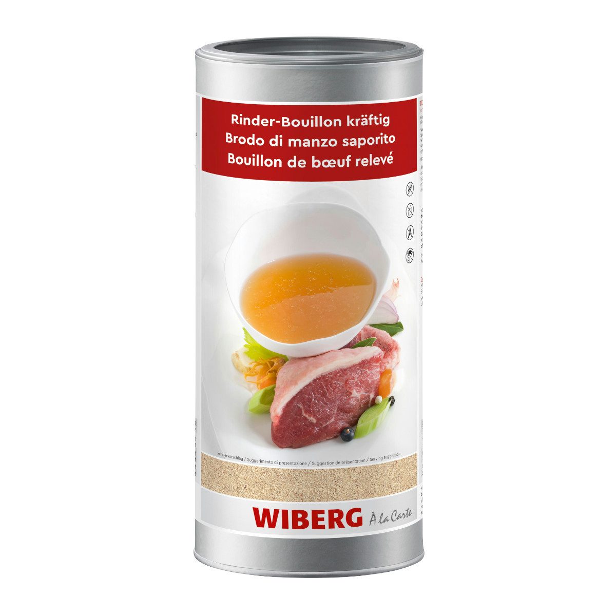 WIBERG Gewürz, Wiberg Rinder Bouillon kräftig vollmundiger Geschmack Packung 1100g
