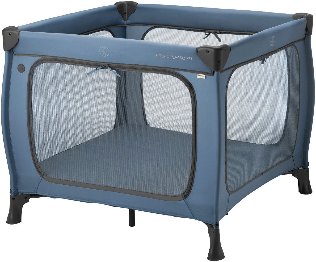 Hauck Baby-Reisebett Sleep N Play SQ, Set dark blue, inklusive Schaumstoff- günstig online kaufen