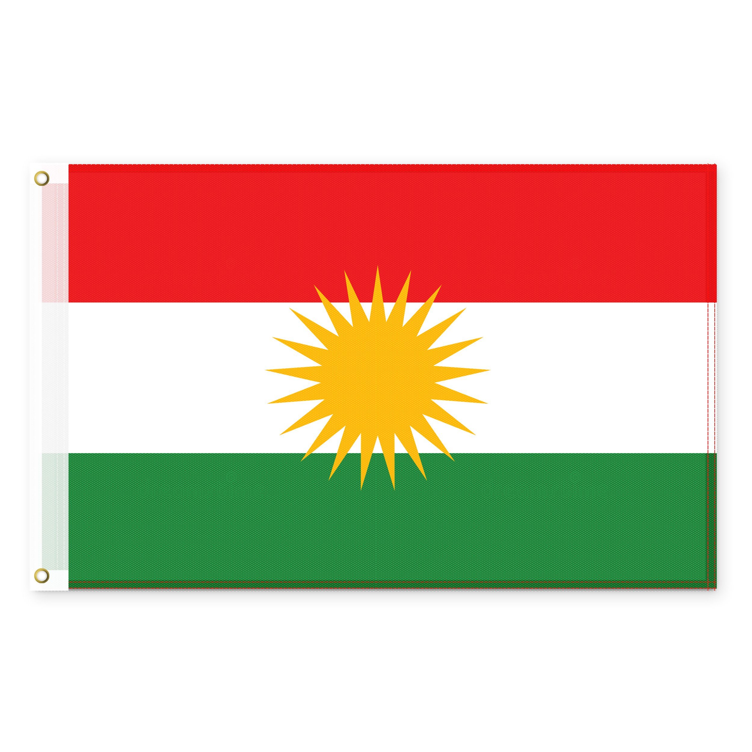 Blümelhuber Flagge Flagge Kurdistan 150cm x 90cm