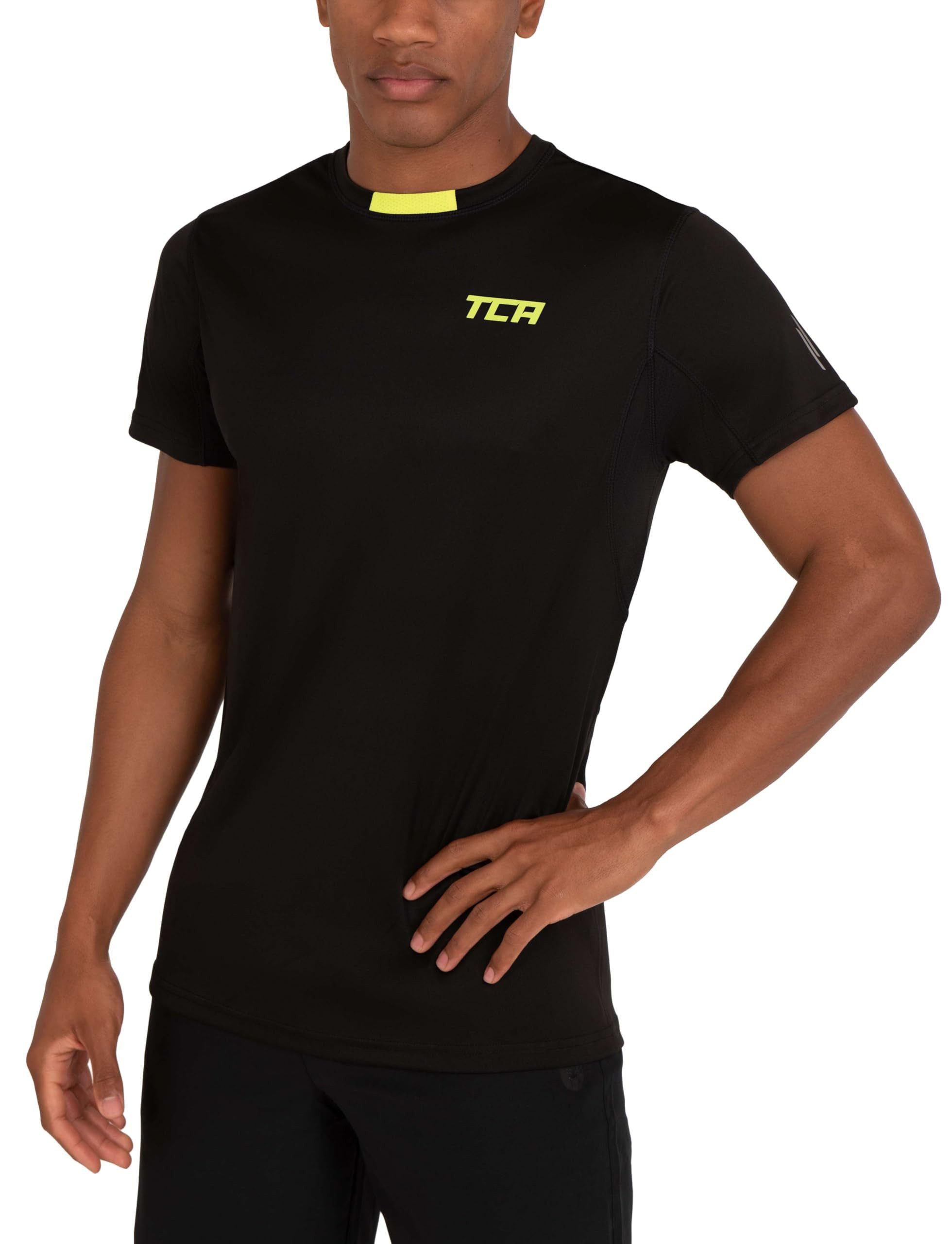 TCA Trainingsshirt TCA Sportshirt Herren Kurzarm - Atomic Quickdry Funktion günstig online kaufen