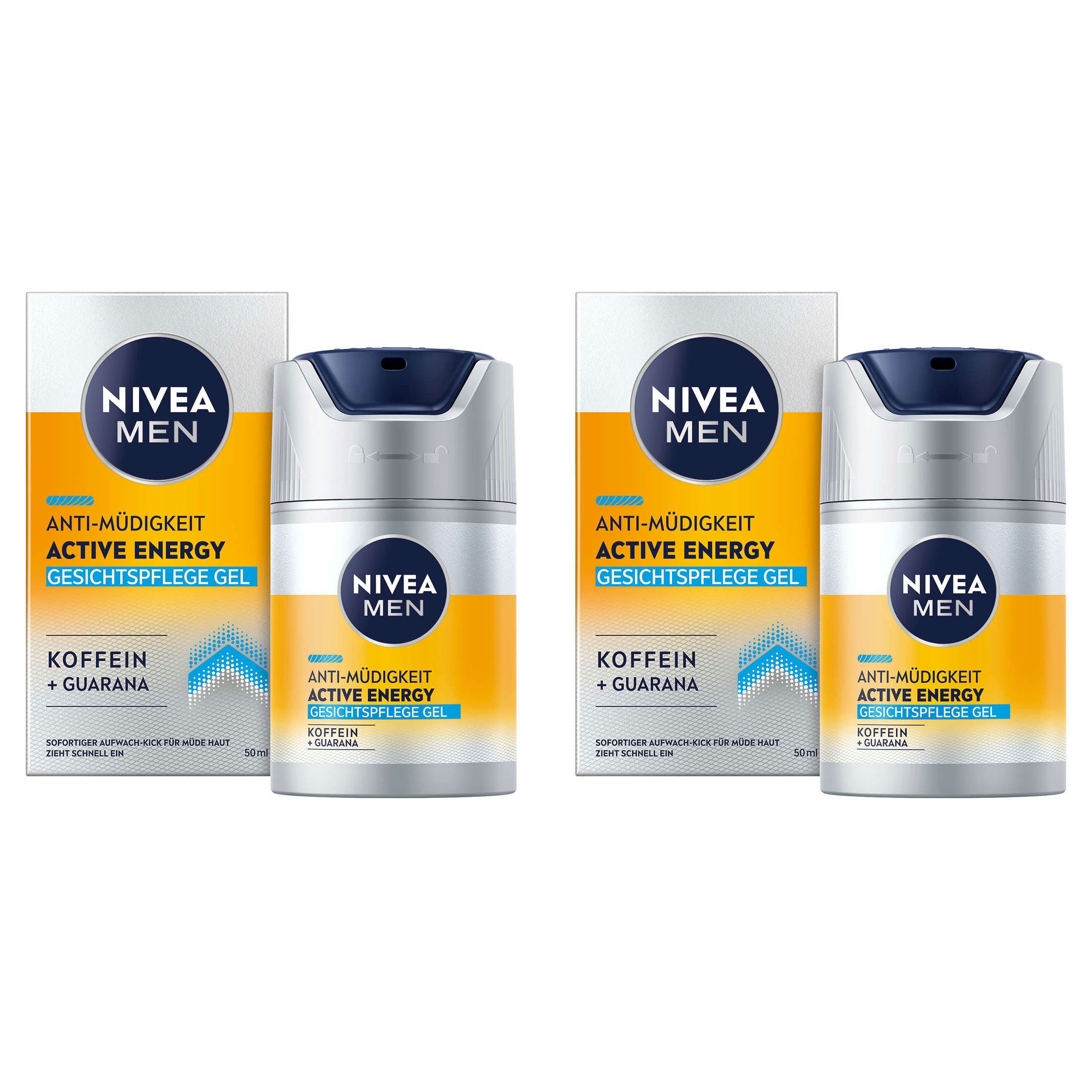 Gesichtsgel Active Energy Gesichtspflege Gel Anti-Müdigkeit 2x50ml