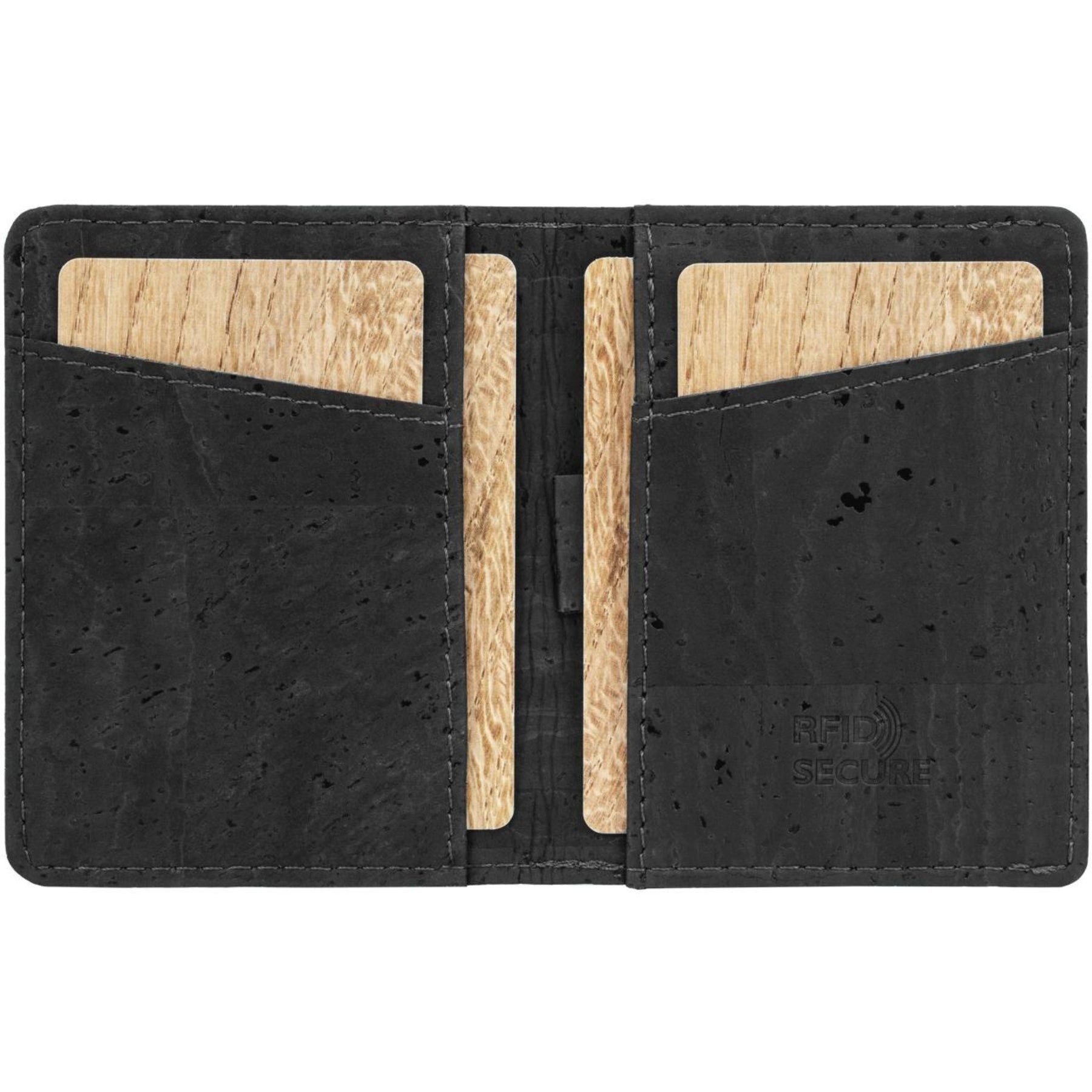 Simaru Geldbörse Leo - Ultra silm Wallet aus Kork, Ultra Slim, RFID Schutz, Vegan