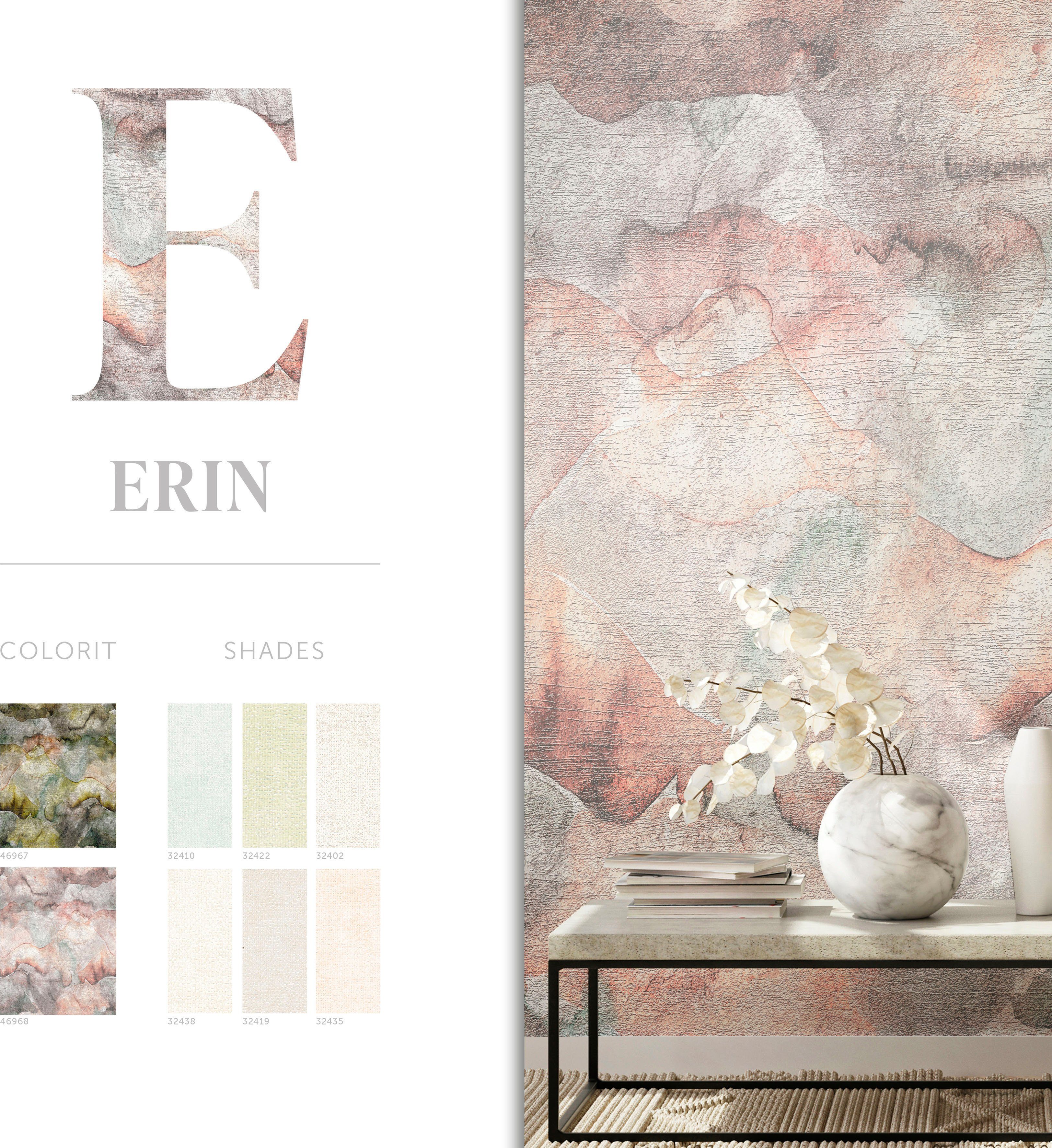 Marburg Fototapete Erin, für Wohnzimmer moderne Schlafzimmer Vliestapete Küche matt, glatt