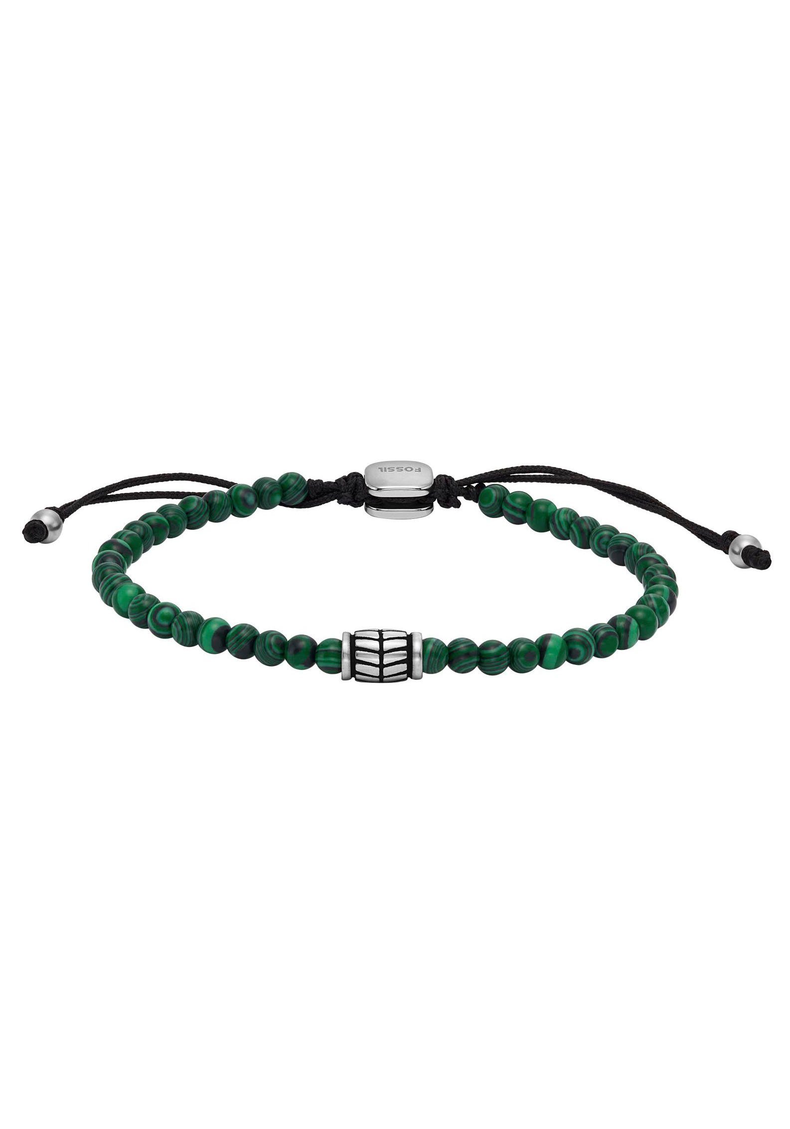 Fossil Armband Schmuck Geschenk Edelstahl Armschmuck JEWELRY, mit Hämatit, Tigerauge, Sodalith oder Malachit