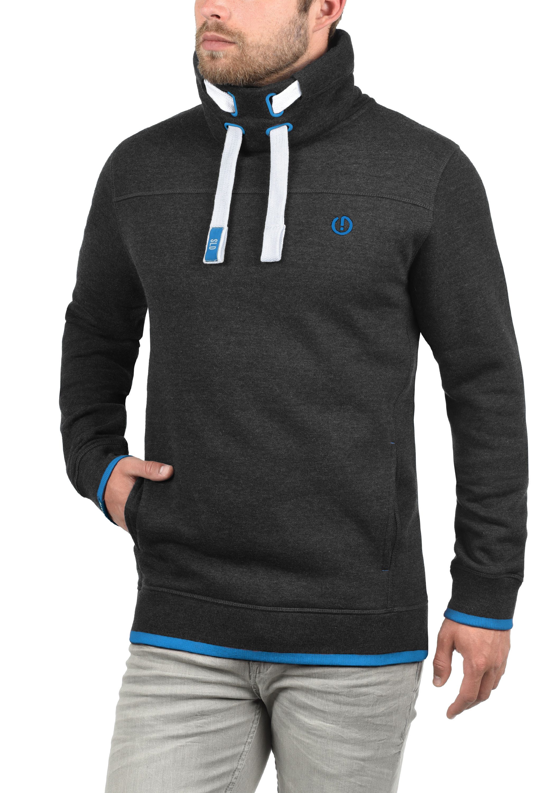 !Solid Stehkragenpullover SDBenjamin Tube Sweatpullover mit weicher Fleece günstig online kaufen